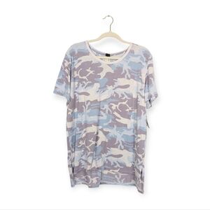 NWT Free People We The Free Sky Combo Camouflage Tee Size L